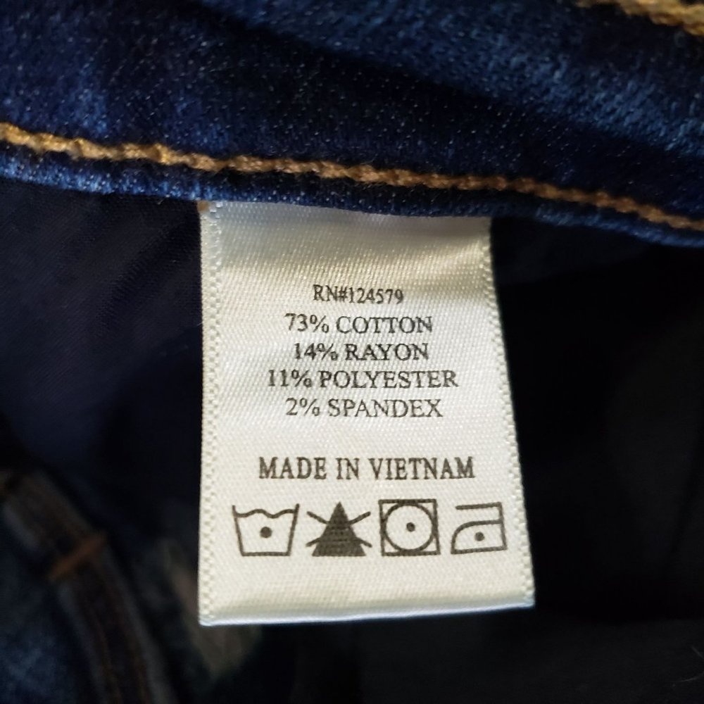 Sneak Peek High Rise Button Fly Skinny Blue Jeans Women's Size 11 / W30 - Picture 8 of 11